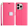 Xtra Series Essential Leather Wallet Stand Case for iPhone 13 Pro Max - Hot Pink