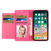 Xtra Series Essential Leather Wallet Stand Case for iPhone 13 Pro Max - Hot Pink