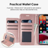Xtra Series Essential Leather Wallet Stand Case for iPhone 13 Pro Max - Rose Gold