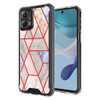 Marble Series Dual Layer Designer Case for Motorola Moto G 5G 2023 - Pink Grey