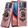 Robotic Series Dual Layer Hybrid Case with Ring Grip for Motorola Moto G Stylus 5G 2023 - Rose Gold