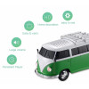 Volkswagen Bus Bluetooth Wireless Speaker with LED Head and Tail Lights - Green
