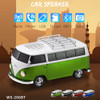 Volkswagen Bus Bluetooth Wireless Speaker with LED Head and Tail Lights - Green