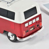 Volkswagen Bus Bluetooth Wireless Speaker with LED Head and Tail Lights - Red