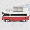 Volkswagen Bus Bluetooth Wireless Speaker with LED Head and Tail Lights - Red