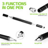 2-Pack 3-IN-1 Dual Tip Capacitive Touch Screen Stylus Pen