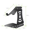 Adjustable Aluminum Desktop Stand for Smartphones and Tablets