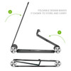Adjustable Aluminum Desktop Stand for Smartphones and Tablets