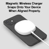 MagSafe Compatible Universal Magnetic 15W Wireless Fast Charger - White