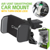 Air Vent Cell Phone Car Mount with 360 Degree Rotation - Black