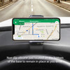 Dashboard Clip Mount Phone Holder with Non-Slip Clamp and 360 Degree Rotation - Black