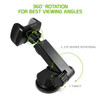 Cell Phone Windshield and Dashboard Mount with Extendable Telescopic Arm - Black