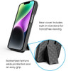 Shell Holster Kickstand Case with Spring Belt Clip for iPhone 14 - Black