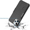 Shell Holster Kickstand Case with Spring Belt Clip for iPhone 11 Pro Max - Black