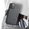 Shell Holster Kickstand Case with Spring Belt Clip for iPhone 11 Pro Max - Black