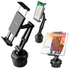 Heavy Duty Tablet and Smartphone Cup Holder Mount - Black