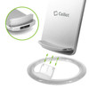 Qi Certified Wireless Charging Stand with Adjustable Dual Coils - Silver