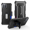 Ultra Rugged Hybrid Kickstand Case with Card Slot and Belt Clip Holster for Celero 5G Plus - Black