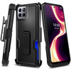 Ultra Rugged Hybrid Kickstand Case with Card Slot and Belt Clip Holster for Celero 5G Plus