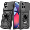 Elite Series Hybrid Case with Ring Grip and Camera Lens Cover for Motorola Moto G Stylus 5G 2023 - Black