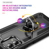 Military Grade Hybrid Case with Ring Grip for Motorola Moto G Stylus 5G 2023 - Black