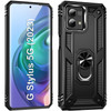 Military Grade Hybrid Case with Ring Grip for Motorola Moto G Stylus 5G 2023 - Black