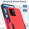 Military Grade TUFF Hybrid Case for Motorola Moto G Stylus 5G 2023 - Red
