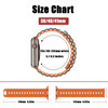 Tubular Sport Band for Apple Watch 41mm / 40mm / 38mm - Grey Orange