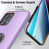 360 Rotating Ring Grip Hybrid Case for Motorola Moto G Power 5G 2023 - Purple