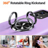 360 Rotating Ring Grip Hybrid Case for Motorola Moto G Power 5G 2023 - Purple