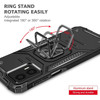 Robust Series Dual Layer Hybrid Case with Ring Holder for Motorola Moto G 5G 2023 - Black