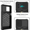 Military Grade All-In-One Ring Stand Card Case for Motorola Moto G 5G 2023 - Black