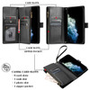 Leather Wallet Case with Zipper Pocket for iPhone 8 Plus / 7 Plus - Black