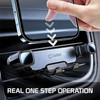 Gravity Car Air Vent Phone Mount with Auto Lock Mechanism - Black