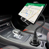 Heavy Duty Cup Holder Mount with Flexible Gooseneck and 360 Degree Rotation for Tablets - Black