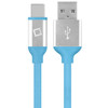 Gummy USB-C to USB-A Charge and Sync Cable - Blue