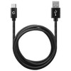 4 Ft. USB-C to USB-A Charge and Sync Nylon Braided Cable - Black