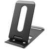 Heavy Duty Aluminum Adjustable Desktop Stand for Smartphone and Tablet - Black