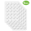 5-Pack Multipurpose Mini Suction Cup Mat - White
