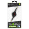 Retractable 3.5mm Auxiliary AUX Audio Cable - Black