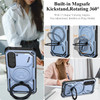 Military Grade Hybrid Case with MagSafe Magnetic Ring for Samsung Galaxy S23 - Blue