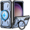 Military Grade Hybrid Case with MagSafe Magnetic Ring for Samsung Galaxy S23 - Blue