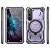 Military Grade Hybrid Case with MagSafe Magnetic Ring for Samsung Galaxy S23 - Purple