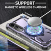 Military Grade Hybrid Case with MagSafe Magnetic Ring for Samsung Galaxy S23 - Purple