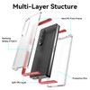 Shade Series Hybrid Case with Integrated Screen Protector for Samsung Galaxy Z Fold 4 - Red