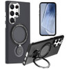 Candy Series Hybrid Case with MagSafe Magnetic Ring for Samsung Galaxy S23 Ultra - Black