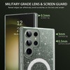 Crystal Glitter Fusion Case with MagSafe Magnetic Ring for Samsung Galaxy S23 Ultra - Clear