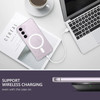 Crystal Glitter Fusion Case with MagSafe Magnetic Ring for Samsung Galaxy S23 - Clear