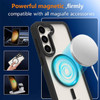 Acrylic Transparent Case with MagSafe Magnetic Ring for Samsung Galaxy S23 - Black