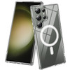 Crystal Clear Transparent Hybrid Case with MagSafe Magnetic Ring for Samsung Galaxy S23 Ultra